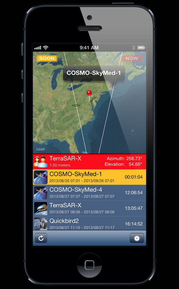 New iPhone App Lets You See Which Spy Satellites Are Watching You